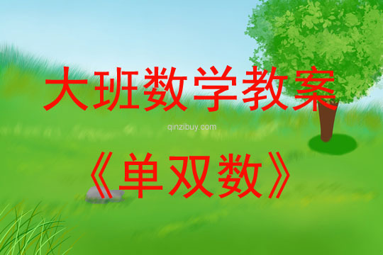 大班數學活動教案：單雙數教案(附教學反思)