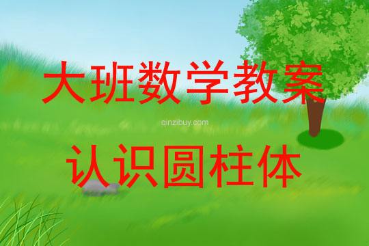 大班數學認識圓柱體教案反思