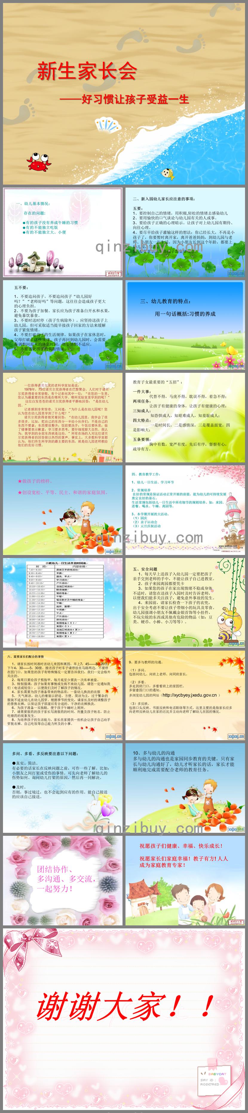幼兒園好習(xí)慣讓孩子受益一生家長會(huì)PPT課件