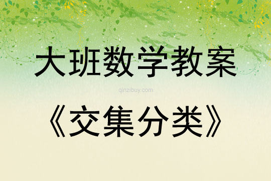 大班數學活動教案：交集分類教案