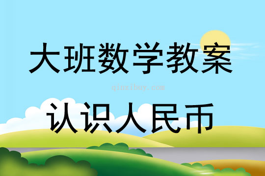 大班數學認識人民幣教案反思