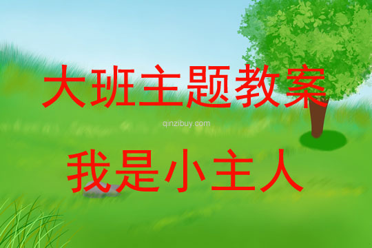 大班主題活動我是小主人教案反思