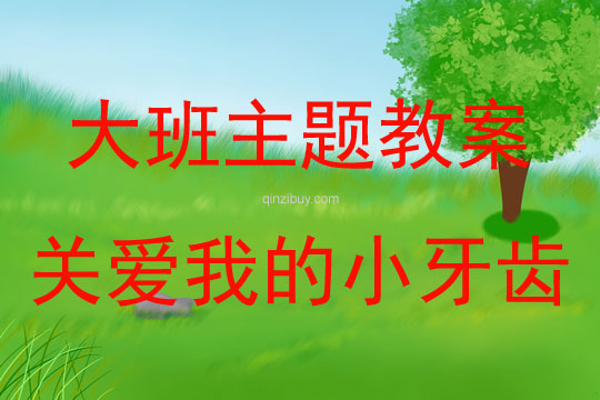 大班主題活動(dòng)關(guān)愛我的小牙齒教案反思