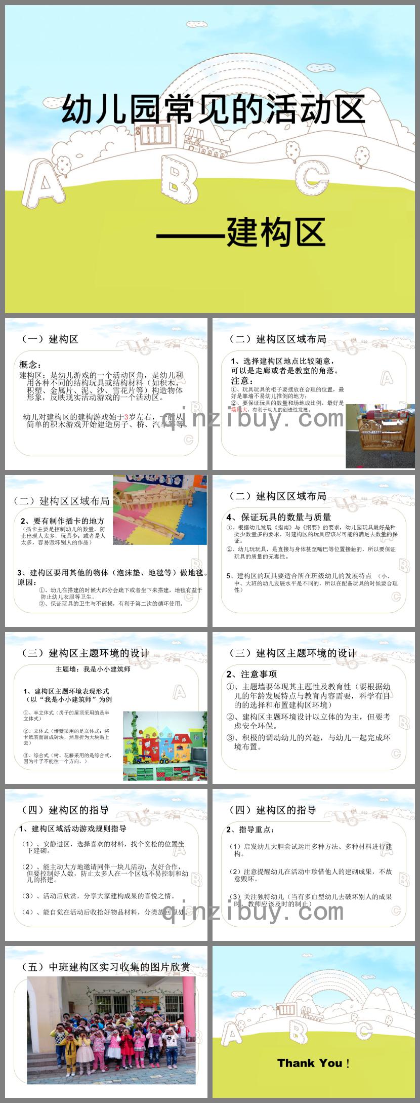 幼兒園建構區環境創設PPT課件