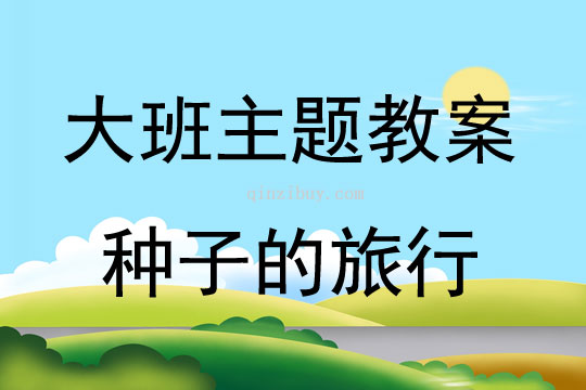 大班主題活動種子的旅行教案反思