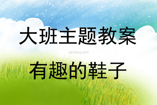 大班主題活動有趣的鞋子教案反思