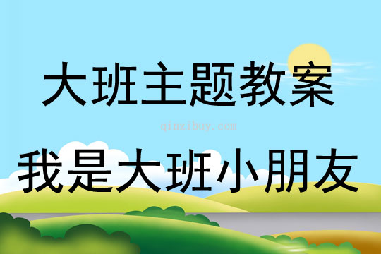 大班主題活動我是大班小朋友教案反思