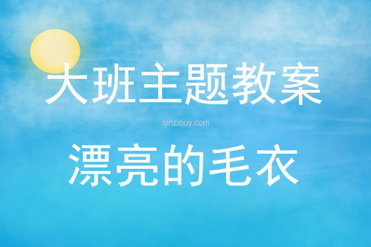 大班主題活動教案：漂亮的毛衣教案(附教學反思)