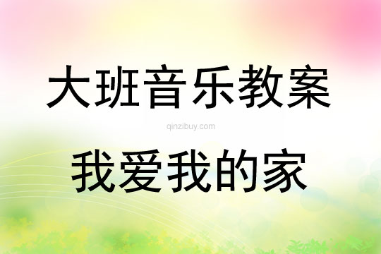 大班音樂活動我愛我的家教案反思