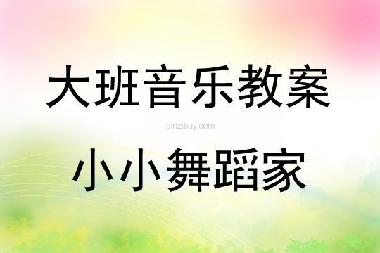 大班音樂活動小小舞蹈家教案反思