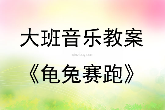 大班音樂活動《龜兔賽跑》教案反思