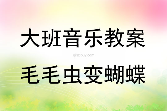 大班音樂活動毛毛蟲變蝴蝶教案反思