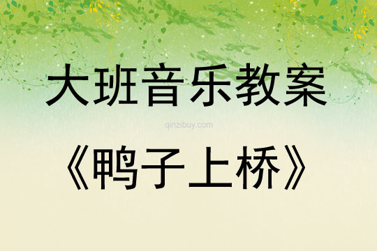 大班音樂《鴨子上橋》教案反思
