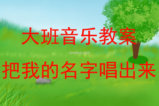 大班音樂活動把我的名字唱出來教案反思