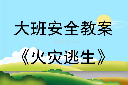 大班安全火災(zāi)逃生教案反思