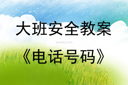 大班安全活動(dòng)教案：電話號碼教案(附教學(xué)反思)