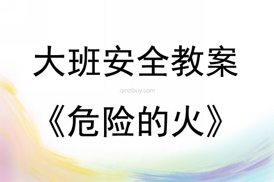 大班安全教育危險的火教案反思