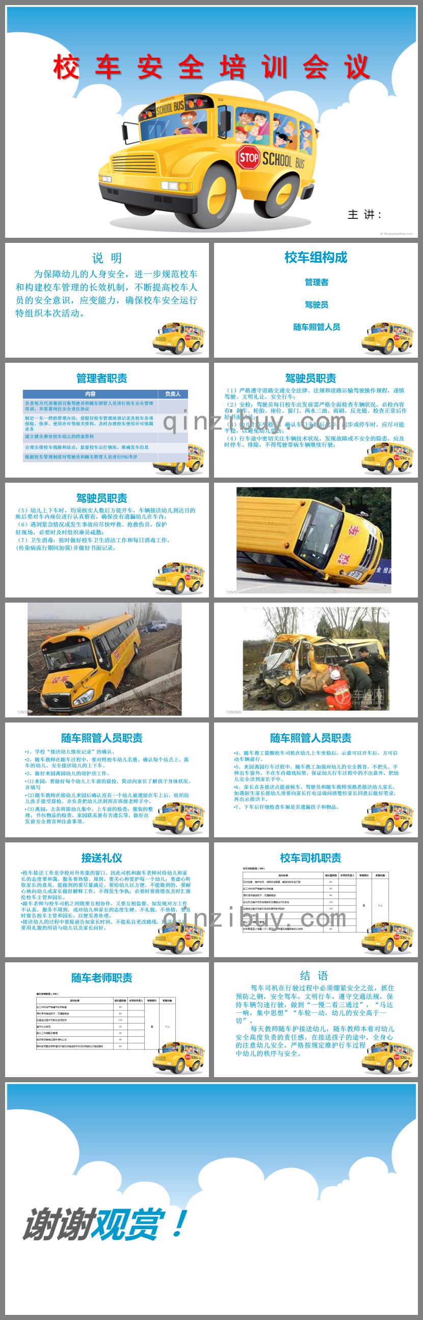 幼兒園校車安全培訓會議PPT課件