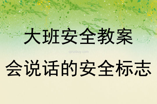 大班安全活動會說話的安全標志教案反思