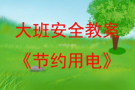 大班安全活動教案：節約用電教案(附教學反思)