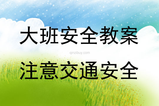 大班安全教育活動注意交通安全教案反思