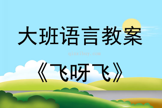 大班語言活動飛呀飛教案反思