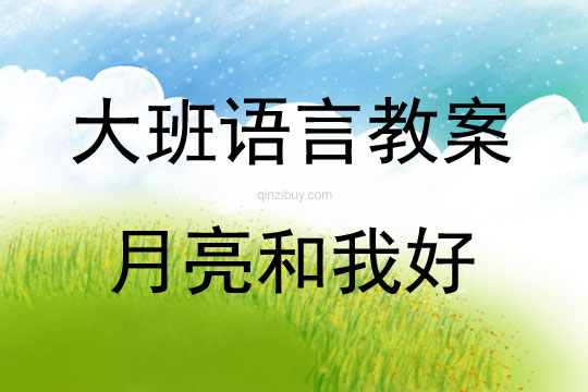 大班語言活動《月亮和我好》教案反思