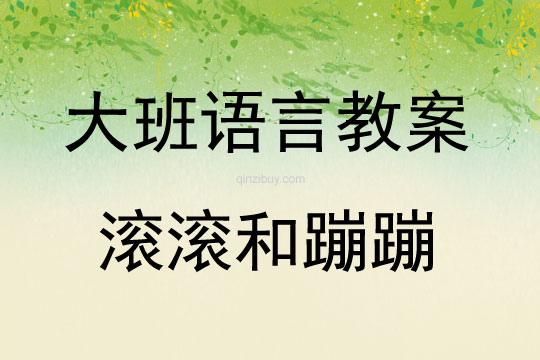 大班語(yǔ)言活動(dòng)滾滾和蹦蹦教案反思