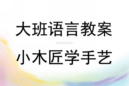大班語言活動(dòng)小木匠學(xué)手藝教案反思
