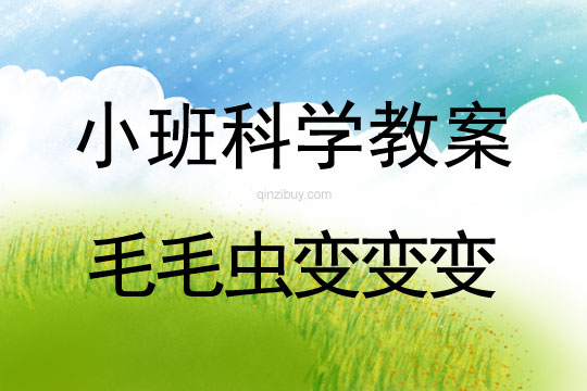 小班科學(xué)活動毛毛蟲變變變教案反思