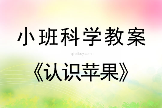 小班科學活動教案：認識蘋果教案(附教學反思)