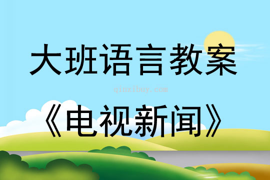 大班語(yǔ)言活動(dòng)電視新聞教案反思