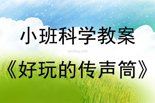 小班科學活動好玩的傳聲筒教案反思