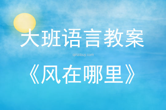 大班語言活動詩歌《風在哪里》教案反思