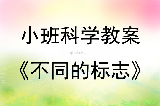 小班科學活動不同的標志教案反思