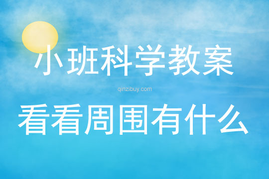 小班科學活動教案：看看周圍有什么教案(附教學反思)