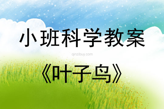 小班科學葉子鳥教案反思