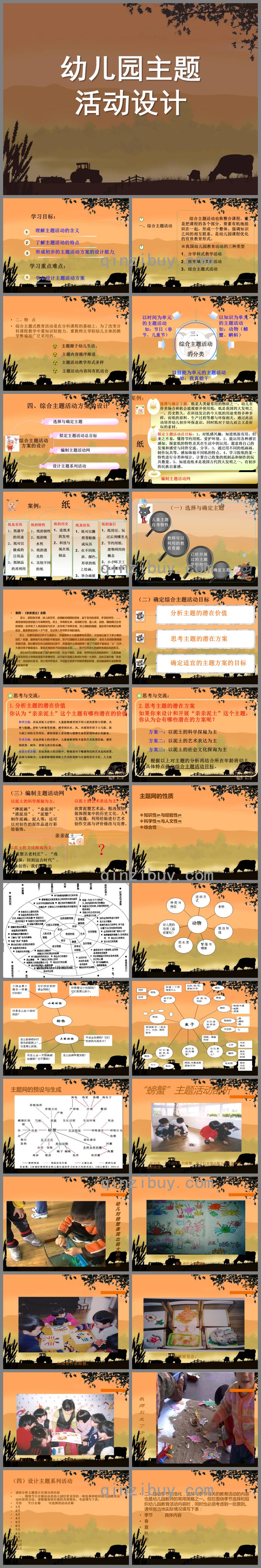 幼兒園主題活動設(shè)計PPT課件