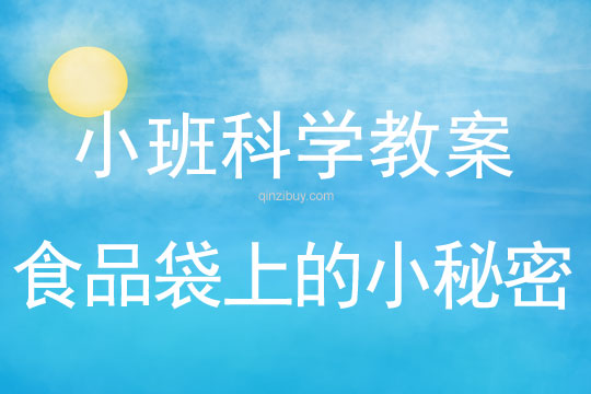 小班科學活動食品袋上的小秘密教案反思
