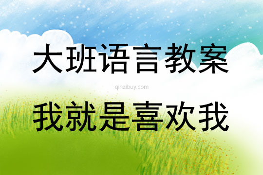 大班語言《我就是喜歡我》教案反思