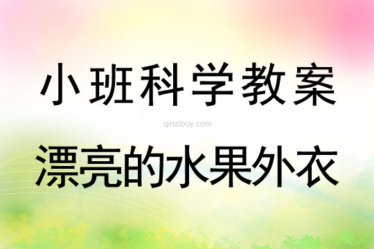 小班科學活動教案：漂亮的水果外衣教案