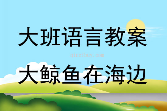 大班語言大鯨魚在海邊教案反思