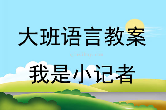 大班語言活動我是小記者教案反思