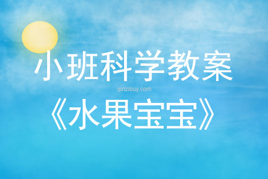 小班科學活動水果寶寶教案反思