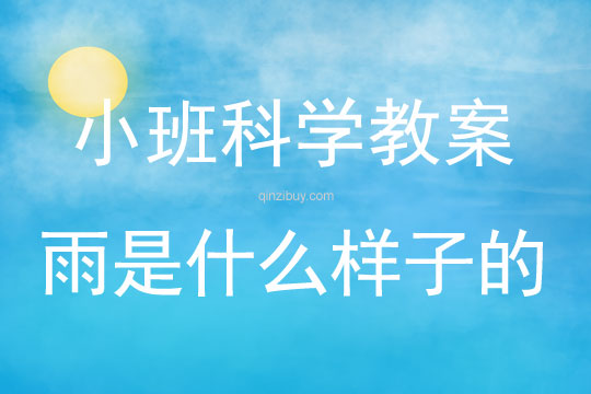 小班科學(xué)教案：雨是什么樣子的小班科學(xué)教案：雨是什么樣子的
