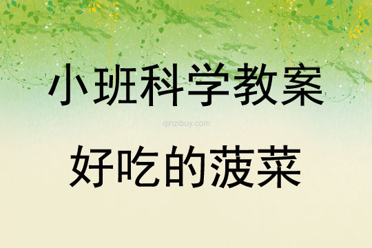 小班科學教案：好吃的菠菜小班科學教案：好吃的菠菜