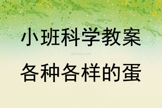 小班科學教案：各種各樣的蛋幼兒園科學教案：各種各樣的蛋