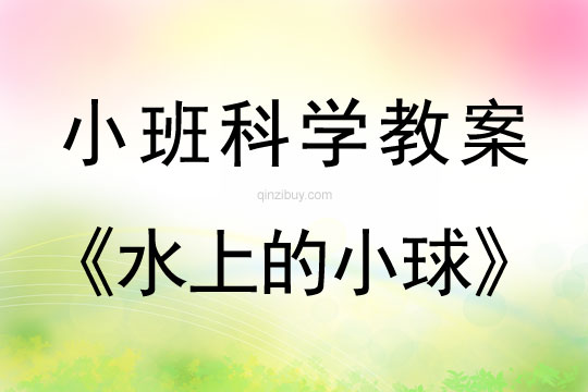 小班科學教案：水上的小球小班科學教案：水上的小球