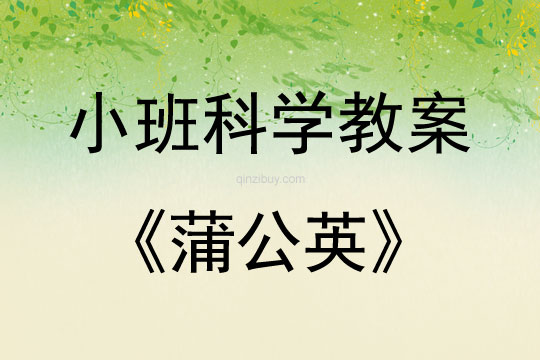 小班科學(xué)：蒲公英小班科學(xué)教案：蒲公英