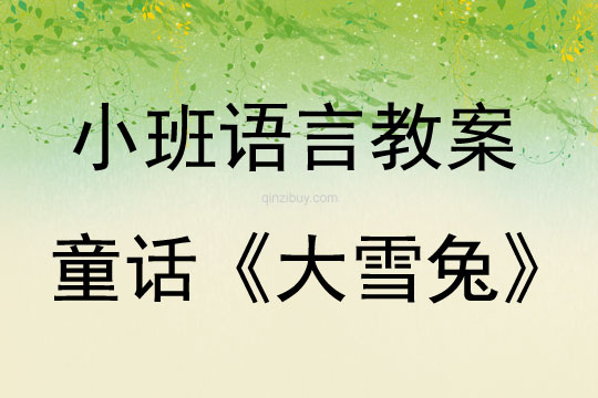 小班語言活動童話《大雪兔》教案反思